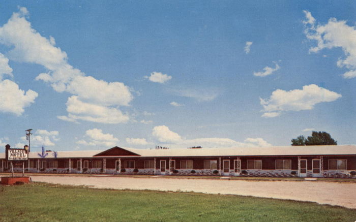 Village Motel (Manistee Crossing Family Resort) - Vintage Postcard (newer photo)